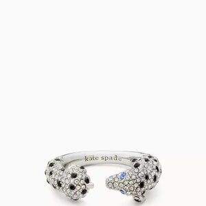 $99 Kate Spade Hot Dog Crystal Ring Silver